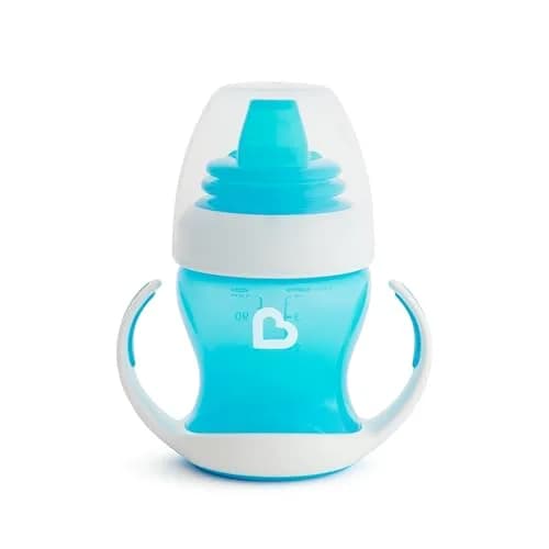 Munchkin Gentle Transition Baby Sippy Cup, Spill Proof, 4 Ounce, 2 Pack | Soft Silicone Spout & Handles for 4+ Months thumbnail 6