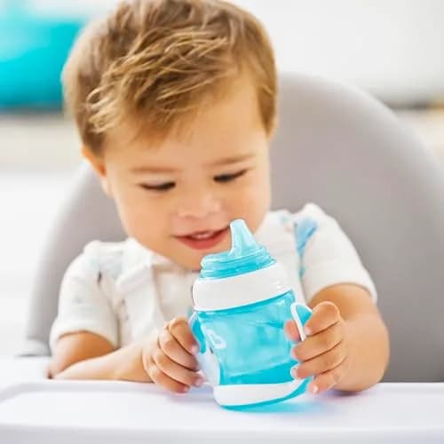 Munchkin Gentle Transition Baby Sippy Cup, Spill Proof, 4 Ounce, 2 Pack | Soft Silicone Spout & Handles for 4+ Months thumbnail 2