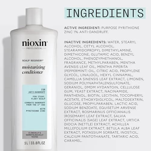 NIOXIN Scalp Recovery Moisturizing Conditioner 33.8 Fl Oz | For Itchy, Flaky Scalp & Dandruff Relief thumbnail 8