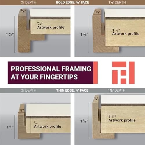 Ampersand Float Frame 1.5In Bold 10X10 White | Premium Hardwood Canvas & Panel Frame thumbnail 5