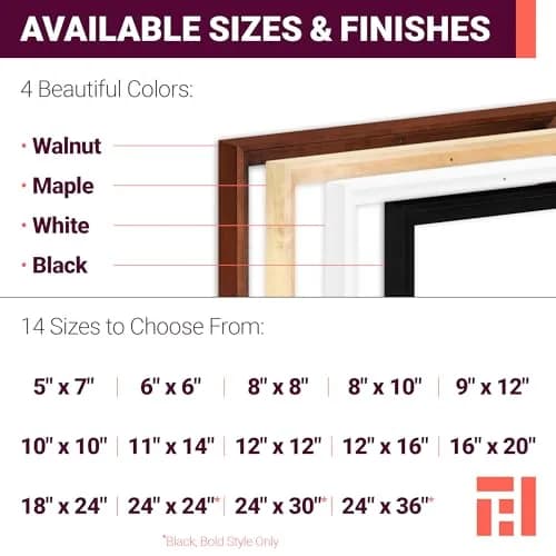 Ampersand Float Frame 1.5In Bold 10X10 White | Premium Hardwood Canvas & Panel Frame thumbnail 6