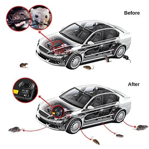 Loraffe Ultrasonic Under Hood Rodent Repellent for Cars, Trucks & RVs | 12V/24V Battery Powered, EPA Est. No. 93730-CHN-1 thumbnail 4
