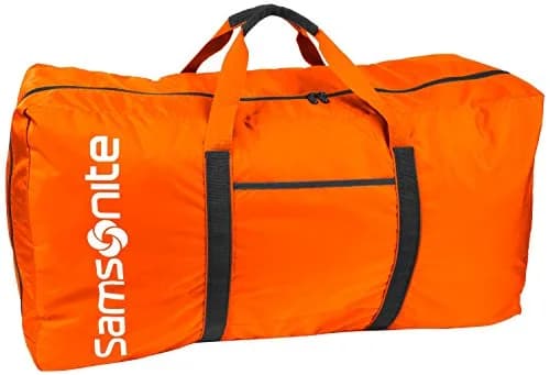 Samsonite Tote-A-Ton 32.5-Inch Duffel Bag, Orange, 32.5-Inch | Lightweight, Spacious & Collapsible for Travel & Storage thumbnail 1