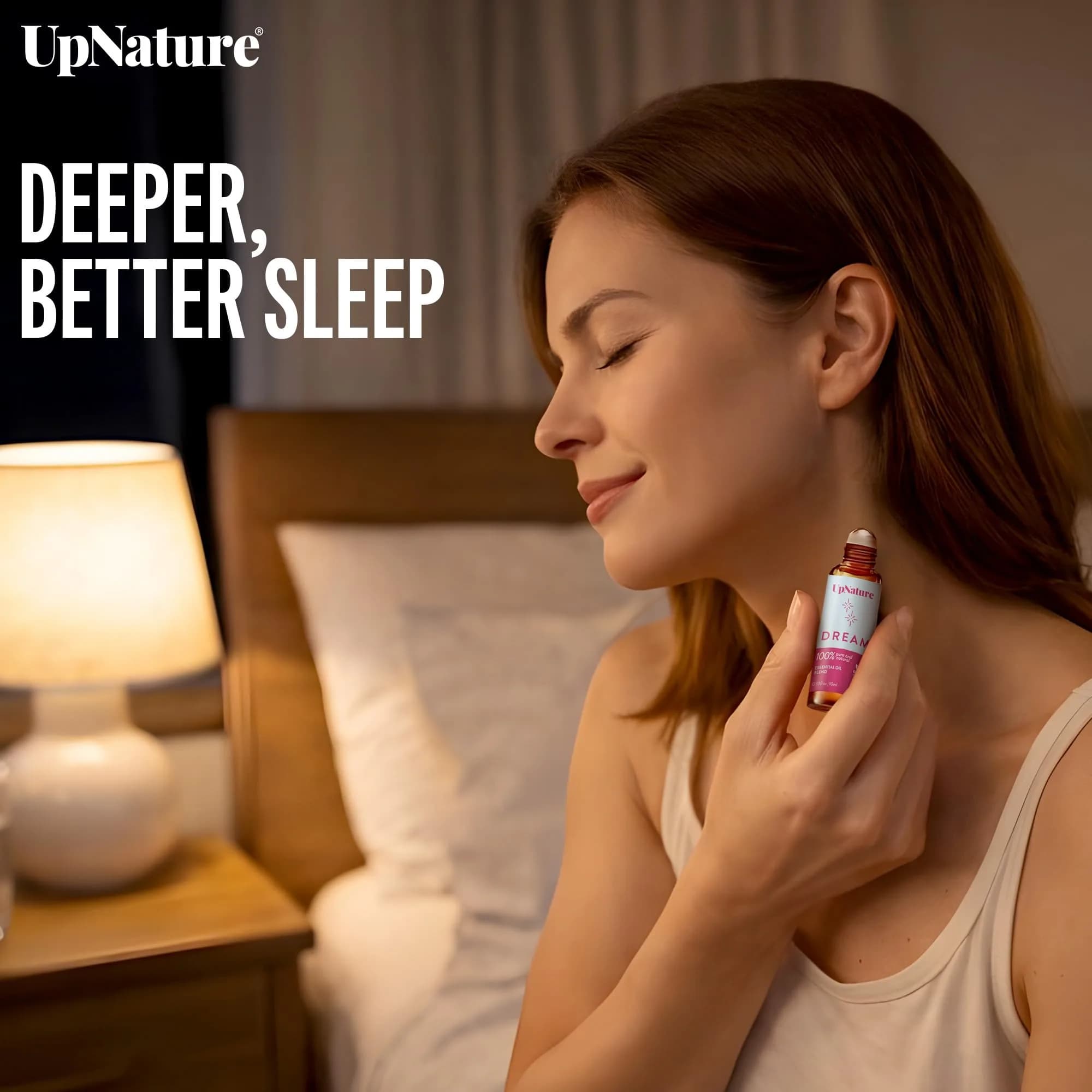 UpNature Dream Sleep Essential Oil Roll On | Natural Sleeping Blend with Lavender & Chamomile - view 2