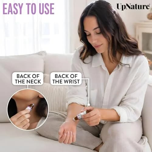 UpNature Lavender Essential Oil Roll On 10ml (0.33 Fl Oz) | Calming Sleep & Skin Support thumbnail 4