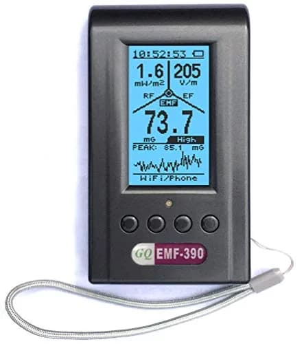 GQ EMF-390 Multi-Field EMF Meter | Detect ELF, RF, 5G Signals, Data Logger, Spectrum Analyzer (10cm) thumbnail 1