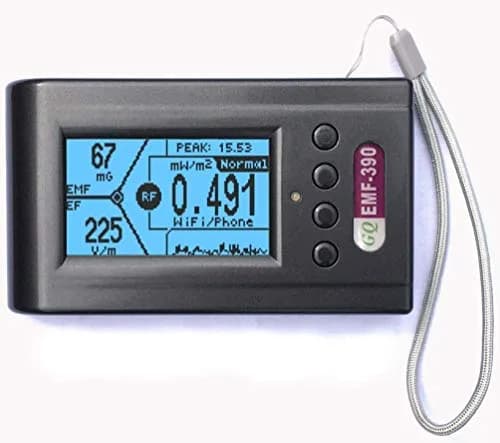 GQ EMF-390 Multi-Field EMF Meter | Detect ELF, RF, 5G Signals, Data Logger, Spectrum Analyzer (10cm) thumbnail 2