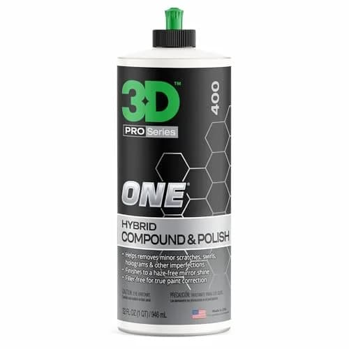 3D One Car Scratch & Swirl Remover Hybrid Rubbing Compound & Polish 32oz (946ml) | True Paint Correction - main product image