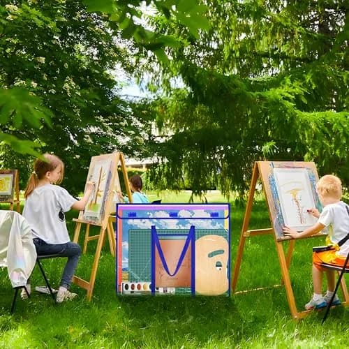 ZKOO Bulletin Board Poster Storage Bag 30" x 24" (76.2 cm x 61 cm) | Heavy Duty PVC Organizer for Teachers & Artists thumbnail 7