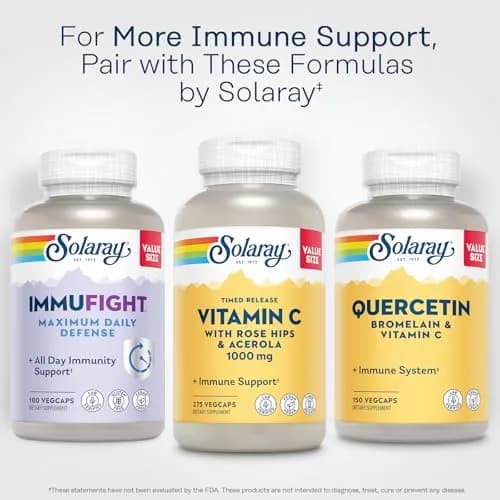 SOLARAY Vitamin C 1000 mg | Timed Release Capsules for Immune & Heart Support, 275 VegCaps thumbnail 7
