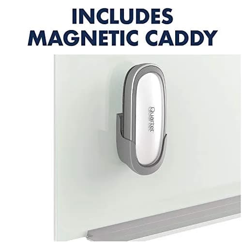 Quartet Premium Max Clean Dry Erase Board Eraser 16.1cm (6.34") with Magnetic Caddy | Cleans Boards Effortlessly thumbnail 4