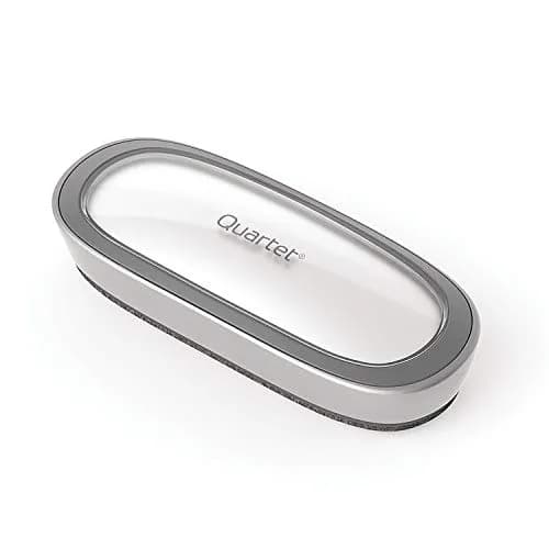 Quartet Premium Max Clean Dry Erase Board Eraser 16.1cm (6.34") with Magnetic Caddy | Cleans Boards Effortlessly thumbnail 1