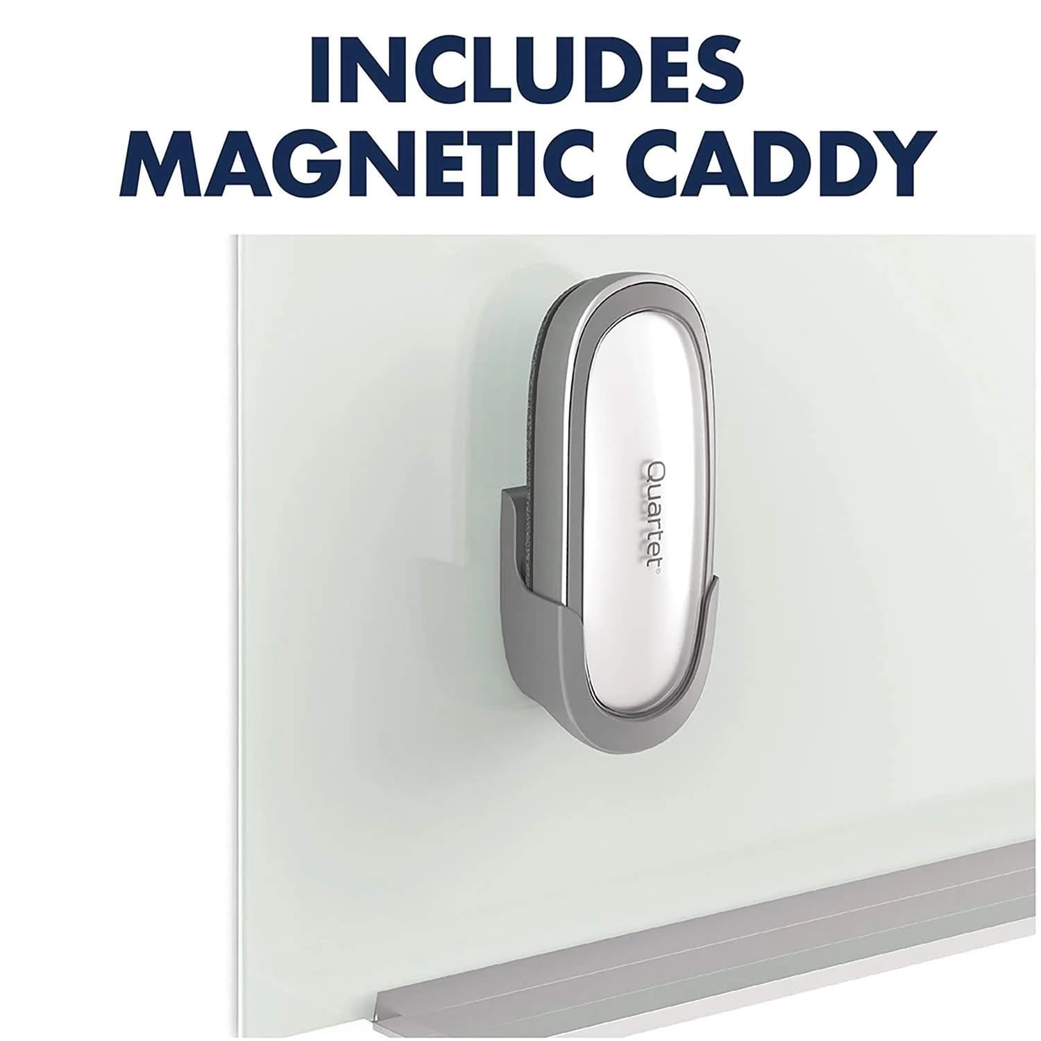 Quartet Premium Max Clean Dry Erase Board Eraser 16.1cm (6.34") with Magnetic Caddy | Cleans Boards Effortlessly - view 4