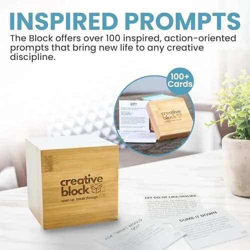 Creative Block Cards for Writers, Artists, Creators | 100+ Inspiration Prompts to Overcome Mental Blocks thumbnail 5
