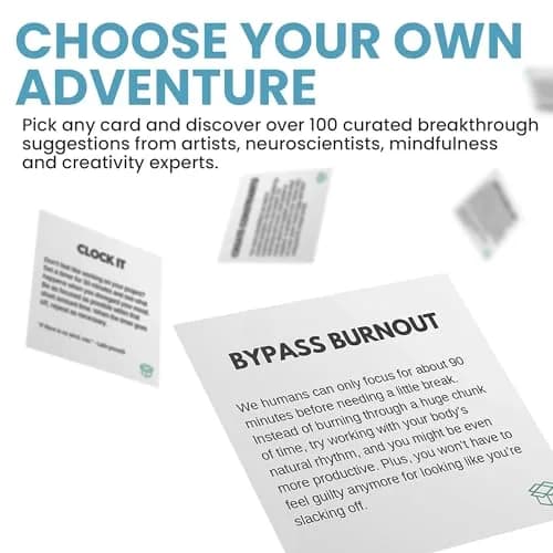 Creative Block Cards for Writers, Artists, Creators | 100+ Inspiration Prompts to Overcome Mental Blocks thumbnail 4