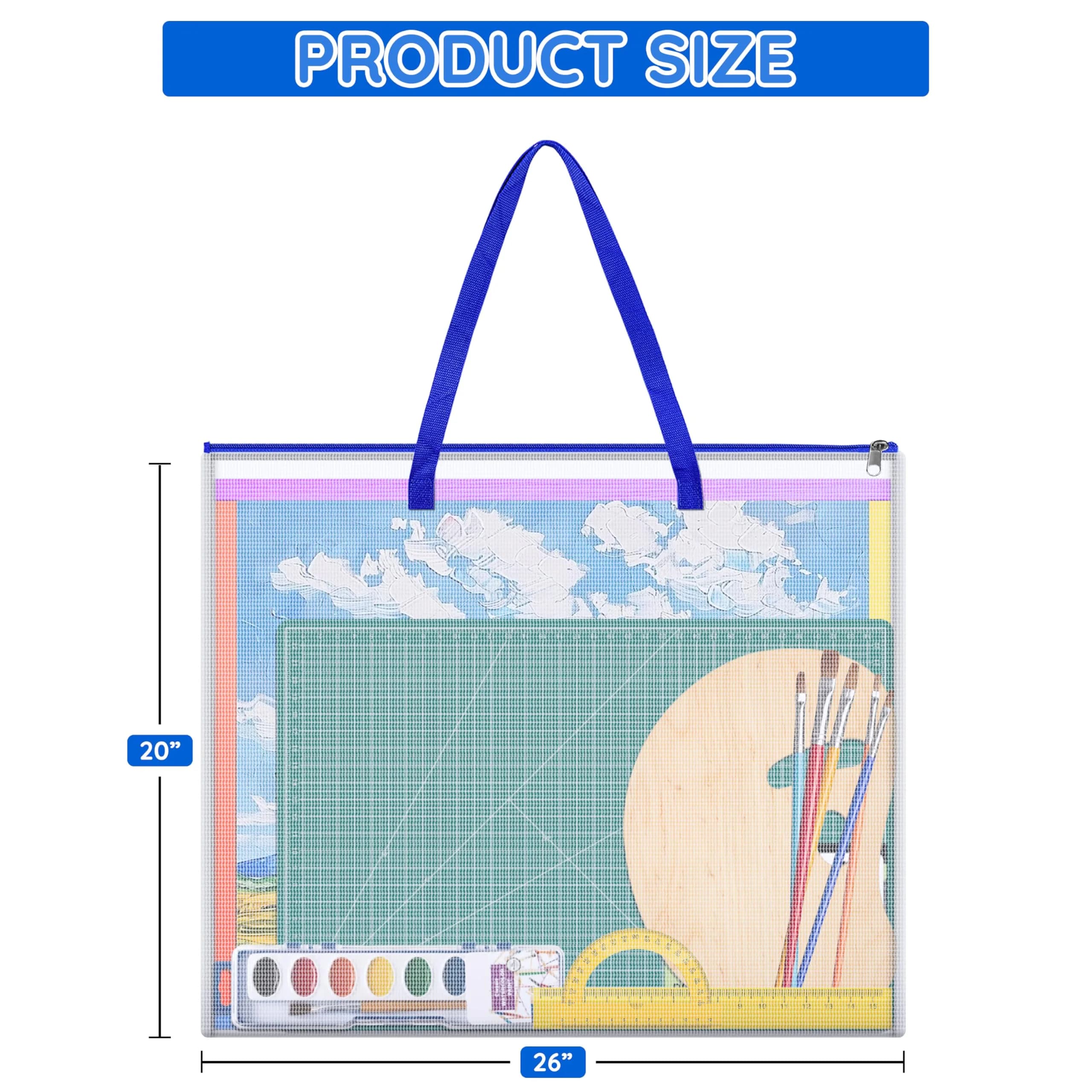 ZKOO Art Portfolio Bag 26 x 20 inch (66 x 51 cm) | Teacher Organization for Artwork & Posters - view 2