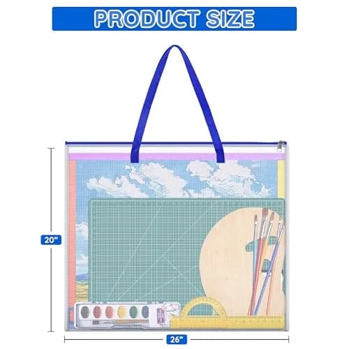 ZKOO Art Portfolio Bag 26 x 20 inch (66 x 51 cm) | Teacher Organization for Artwork & Posters thumbnail 2