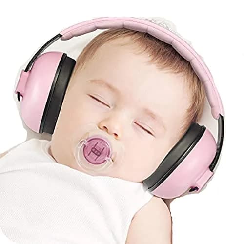 Mumba Baby Earmuffs Pink for Babies and Toddlers Ages 3-24+ Months | Noise Cancelling Headphones with 31dB NRR thumbnail 1