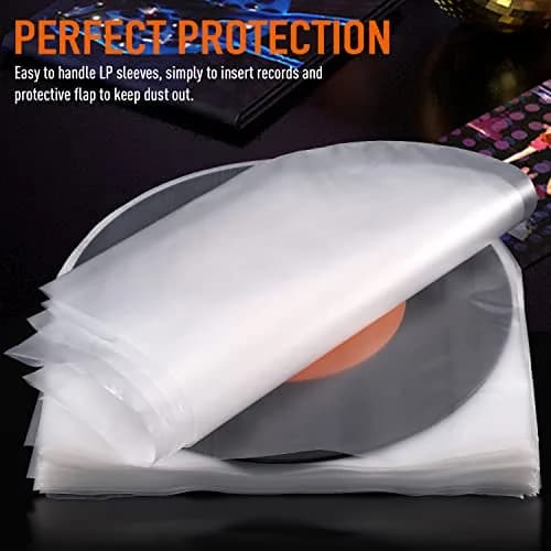 Facmogu 100PCS LP Vinyl Inner Sleeves 12" Anti-Static Protects Vinyl Dust & Scratches thumbnail 6