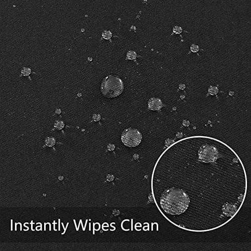 Obstal Black Polyester Tablecloth 152cm x 213cm | Stain & Water Resistant for Dining thumbnail 3