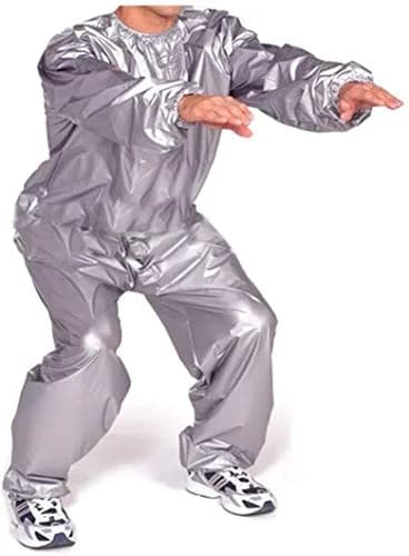 GOLD XIONG PADISHAH Heavy Duty Sauna Suit for Weight Loss | Unisex PVC Exercise Gear (3X-Large) thumbnail 2