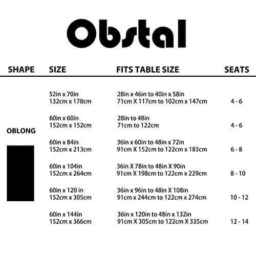 Obstal Rio Red Rectangle Tablecloth 183 cm x 152 cm (60 x 60 Inch) | Waterproof & Stain-Resistant for Festive Dining thumbnail 6