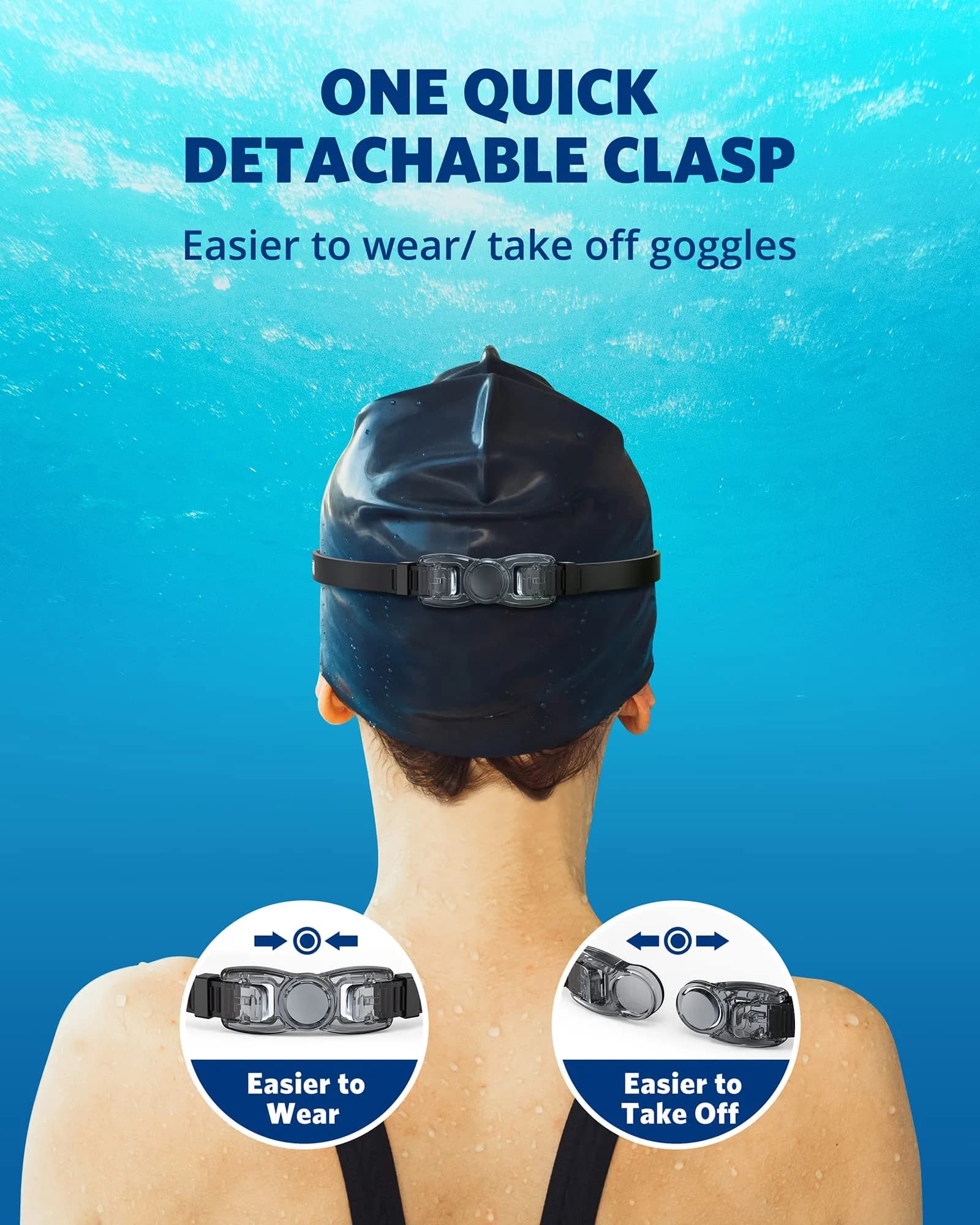 Aegend Adult & Youth Swim Goggles | No Leaking, Full Protection, Mirrored Lenses - view 6