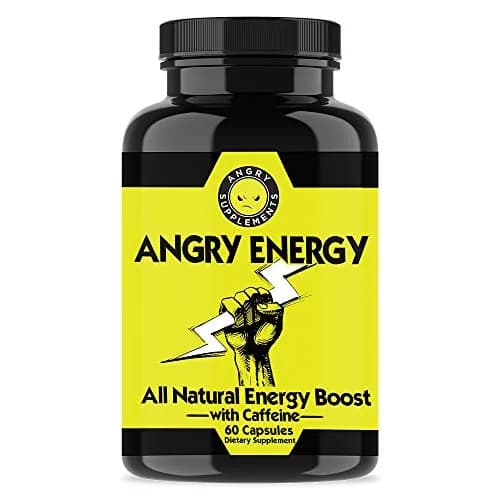 Angry Supplements Angry Energy Capsules 60 Count | All Natural Non-GMO Energy Booster for Focus & Stamina thumbnail 1