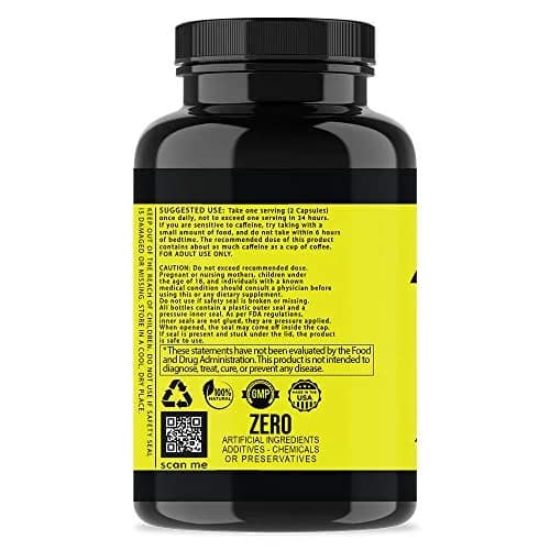Angry Supplements Angry Energy Capsules 60 Count | All Natural Non-GMO Energy Booster for Focus & Stamina thumbnail 3