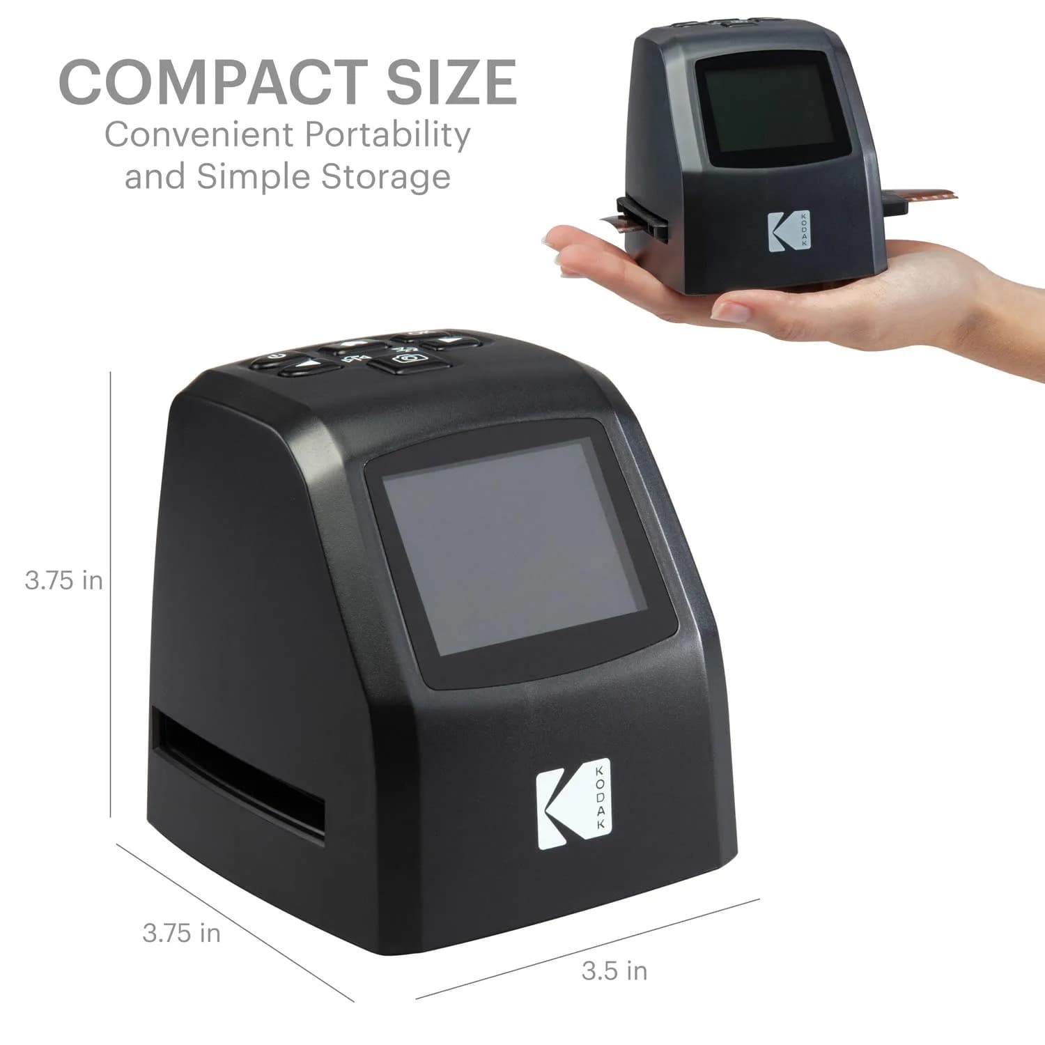KODAK Mini Digital Film & Slide Scanner, 35mm, 126, 110, Super 8, 2.4" LCD | Scans Negatives & Slides to JPEG - view 4