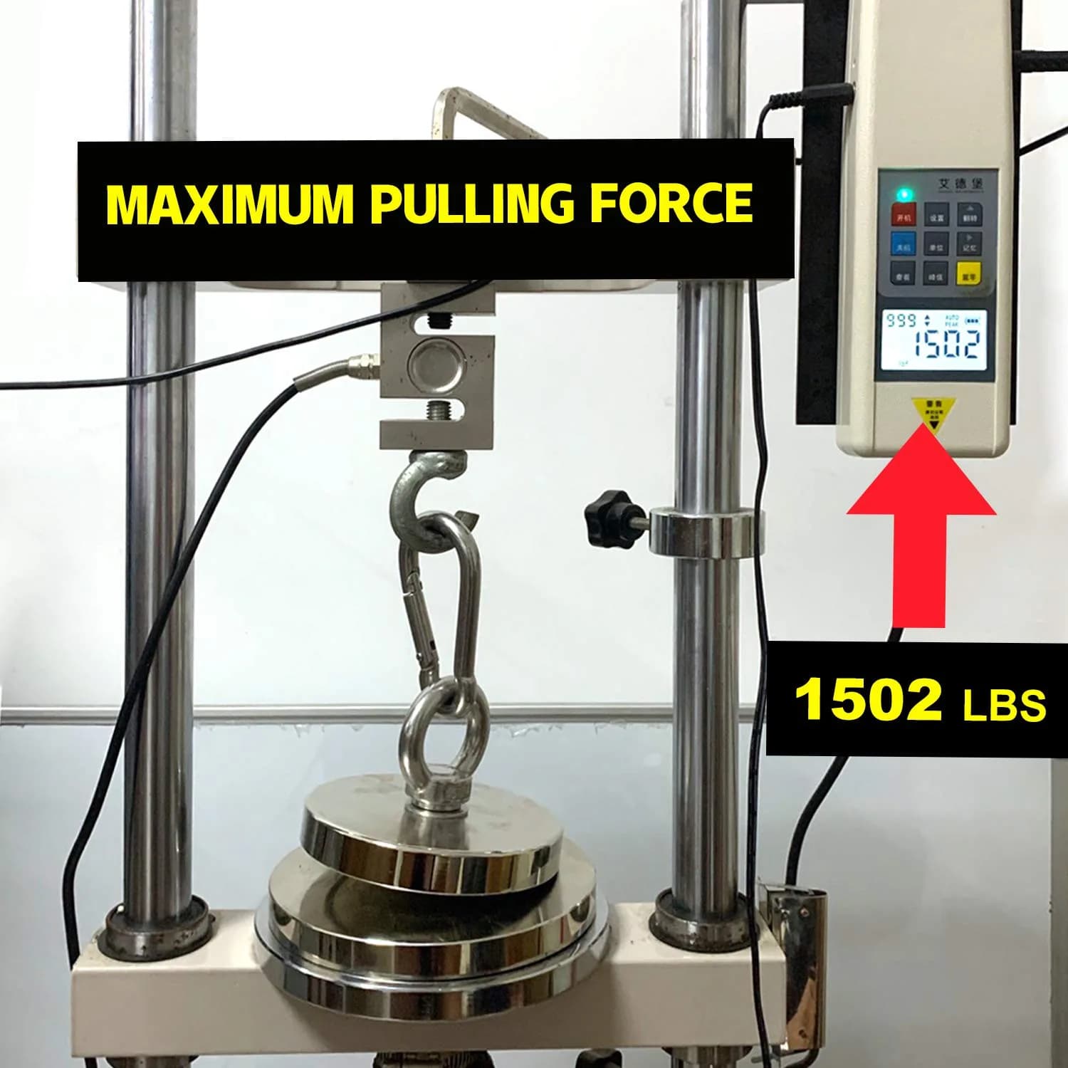 DIYMAG Fishing Magnet 120mm (4.72") 680kg (1500LBS) Pull Force with Countersunk Hole | Heavy Duty Neodymium Rare Earth Magnet for Retrieval - view 4