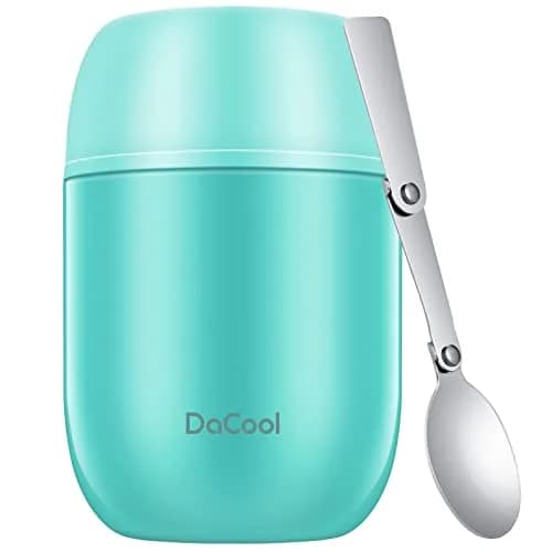 DaCool Food Thermo 16oz Vacuum Insulated Food Jar for Kids & Adults | Leakproof, Stainless Steel, Blue thumbnail 1