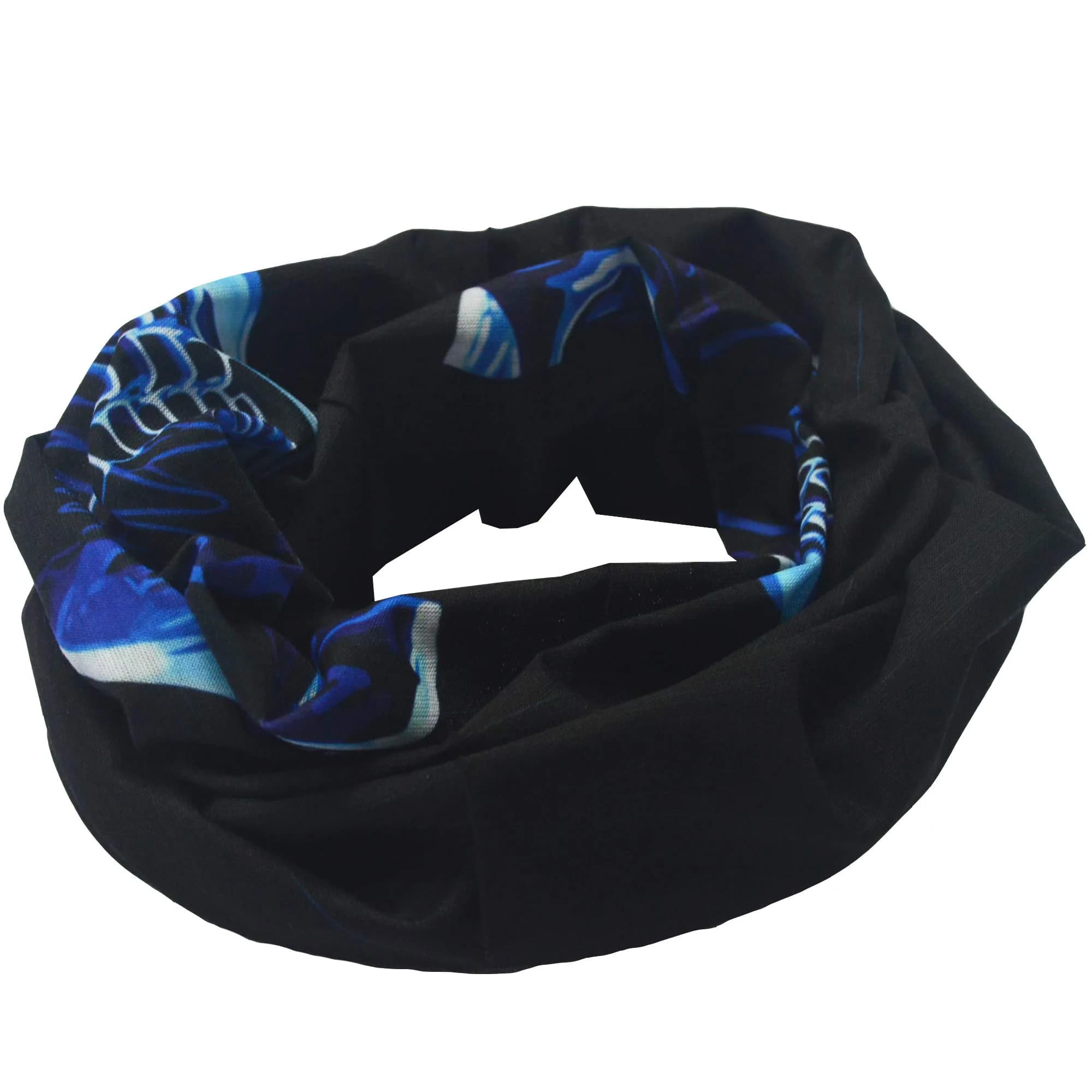 Obacle Blue-line Skull Seamless 3D Tube Face Mask Bandana for Men & Women - view 4