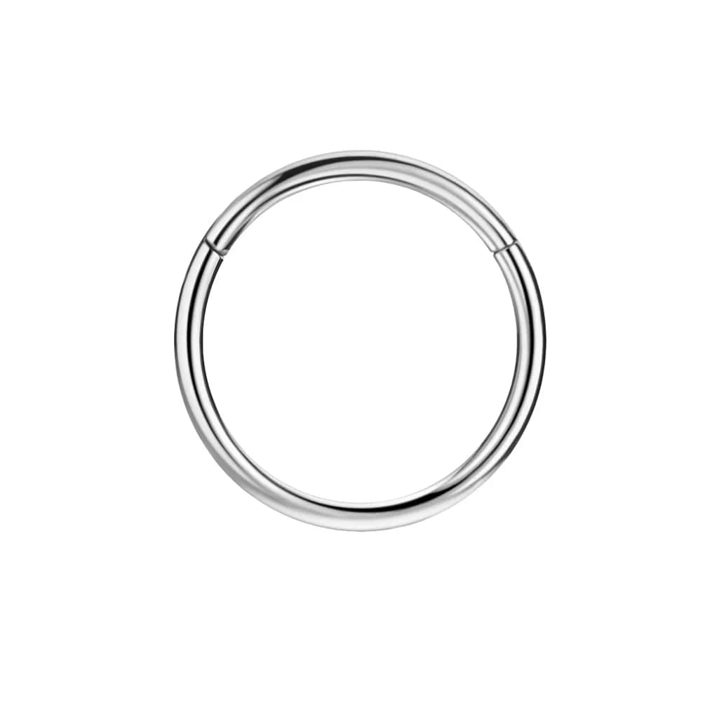 FANSING Silver Septum Hoop 16G 8mm | Hypoallergenic Cartilage Earring Hoops — Silver