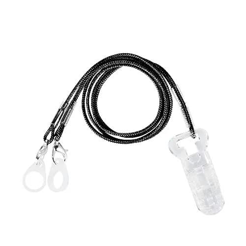 SOUNDLINK Hearing Aid Clip Black | Anti-Lost Lanyard Protector BTE Clip Holder for Adults Seniors thumbnail 4