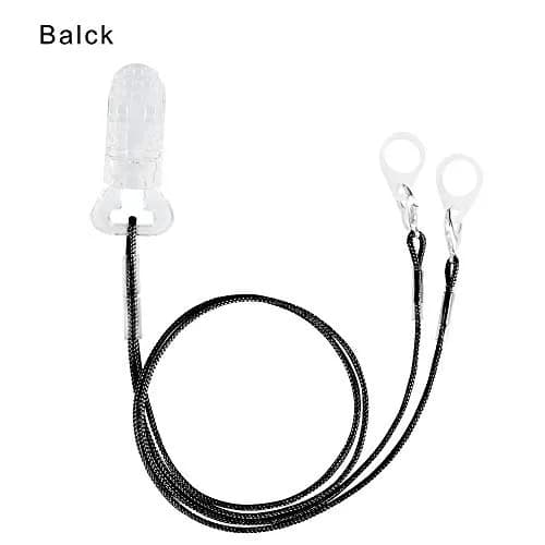 SOUNDLINK Hearing Aid Clip Black | Anti-Lost Lanyard Protector BTE Clip Holder for Adults Seniors thumbnail 3