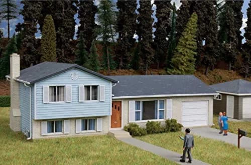Walthers Cornerstone Split-Level House 933-3794 HO Scale Model Railroad Structure Kit | Classic Postwar Suburban Design thumbnail 1