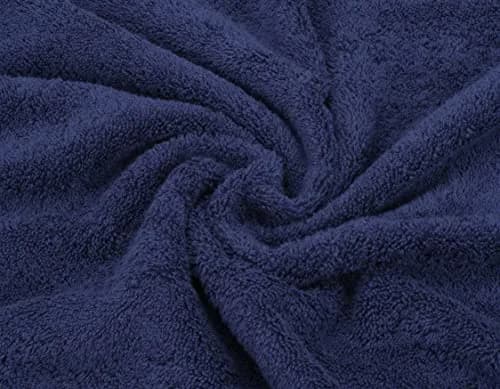 American Soft Linen 100% Cotton Turkish Towels 6 Piece Set | Luxury, Absorbent & Quick Dry Navy Blue thumbnail 5