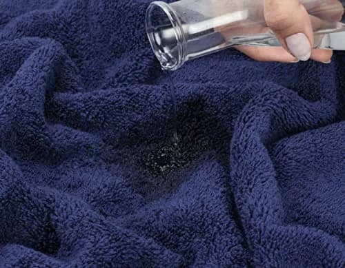 American Soft Linen 100% Cotton Turkish Towels 6 Piece Set | Luxury, Absorbent & Quick Dry Navy Blue thumbnail 7