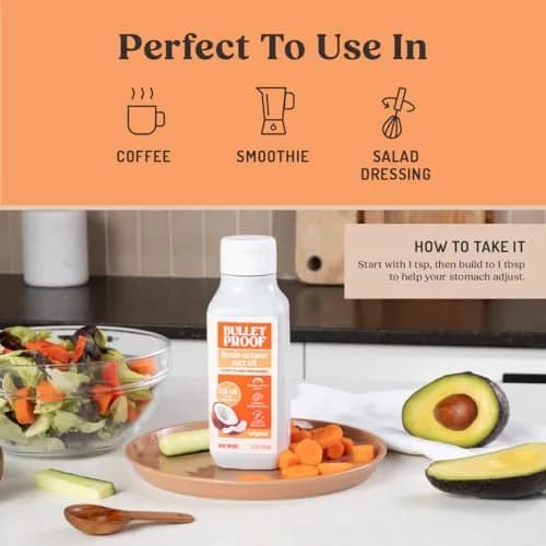Bulletproof Brain Octane C8 MCT Oil 16 oz (3-Pack, 48 fl oz Total) | Pure Coconut C8 MCT for Ketogenic Energy thumbnail 6