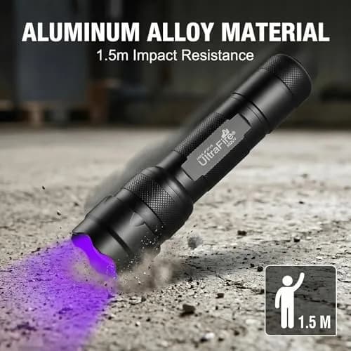 ULTRAFIRE WF-502B UV Blacklight Flashlight - Pack of 2 for Pet Stains & Leak Detection thumbnail 7