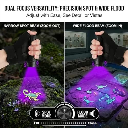 ULTRAFIRE WF-502B UV Blacklight Flashlight - Pack of 2 for Pet Stains & Leak Detection thumbnail 2