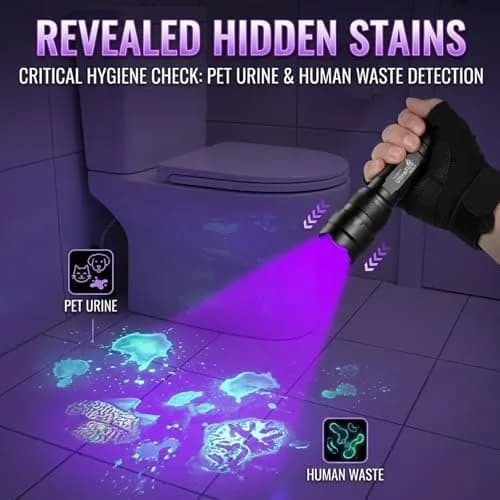ULTRAFIRE WF-502B UV Blacklight Flashlight - Pack of 2 for Pet Stains & Leak Detection thumbnail 3