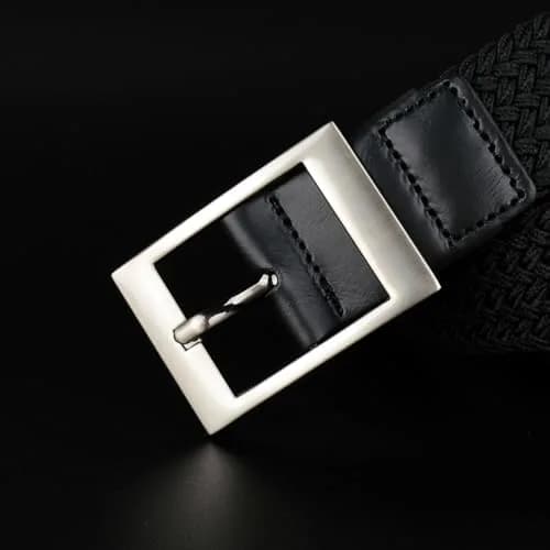 Drizzte Men's 75'' Braided Elastic Stretch Belt | Breathable & Adjustable for Big & Tall thumbnail 4