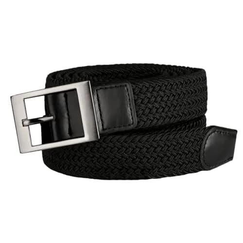 Drizzte Men's 75'' Braided Elastic Stretch Belt | Breathable & Adjustable for Big & Tall thumbnail 3