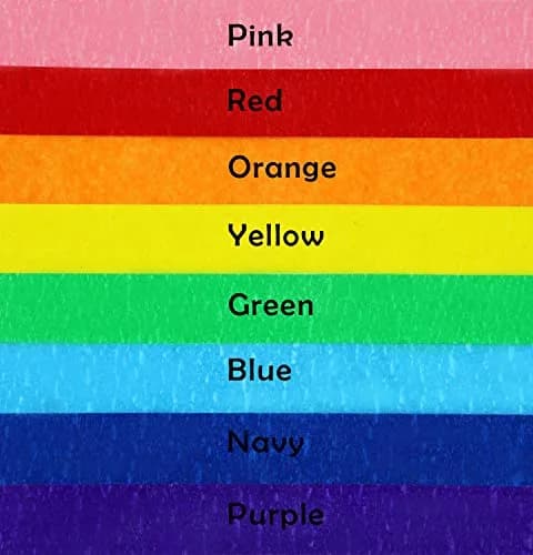 JONYEE Colored Masking Tape 8 Rolls | 2.54 cm (1 Inch) x 15 m (49.2 ft) Biodegradable Crepe Paper Tape thumbnail 4
