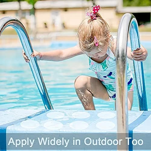 DaskFire Clear Non-Slip Bathtub Treads 8cm (3.15in) Diameter, 24 Pack | Protects Family from Slippery Surfaces thumbnail 6