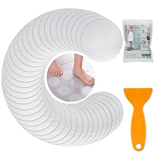 DaskFire Clear Non-Slip Bathtub Treads 8cm (3.15in) Diameter, 24 Pack | Protects Family from Slippery Surfaces thumbnail 1