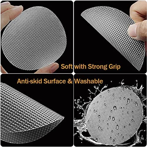 DaskFire Clear Non-Slip Bathtub Treads 8cm (3.15in) Diameter, 24 Pack | Protects Family from Slippery Surfaces thumbnail 2