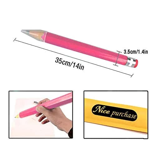 Nice purchase Big Pencils For Kid Giant Wooden Jumbo Pencil So Cool | Oversized Novelty & Functional (70-120 chars) thumbnail 2